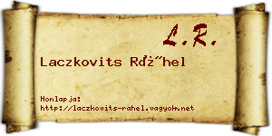 Laczkovits Ráhel névjegykártya